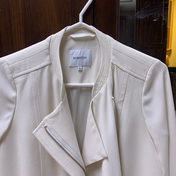 Babaton silk motto jkt size xs- white opal - Picture 2 of 5